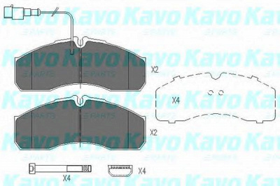 KAVO PARTS kbp6591 -  Комплект тормозных колодок, дисковый тормоз